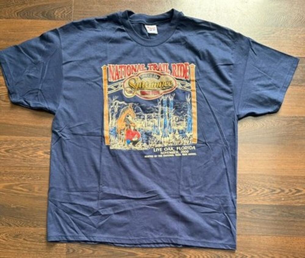 Vintage 2000 Suwannee National Trail Ride Shirt L Hanes